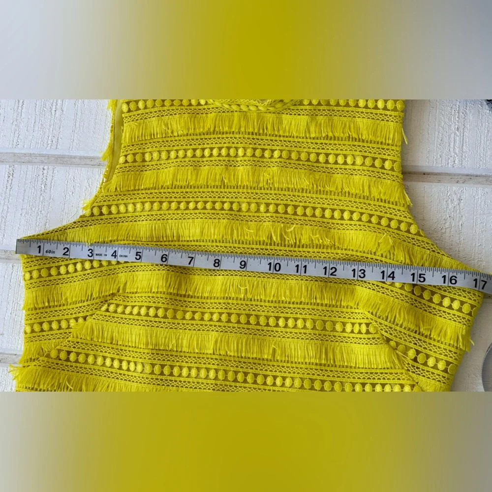J.Crew Women’s Shift Dress‎ Fringe & Lace Lined Size 4P